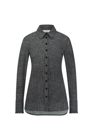 Studio Anneloes Studio Anneloes polly tweed blouse 12100 Blouse 9011 black/off white