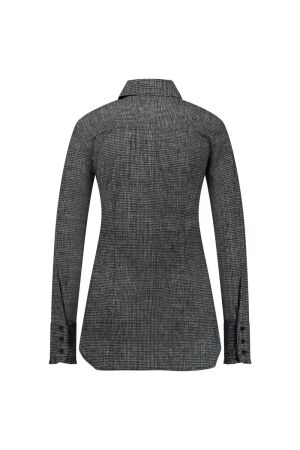 Studio Anneloes Studio Anneloes polly tweed blouse 12100 Blouse 9011 black/off white