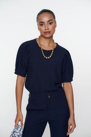 Geisha Geisha top comfy 52082-21 T-shirt Korte mouw 675 navy