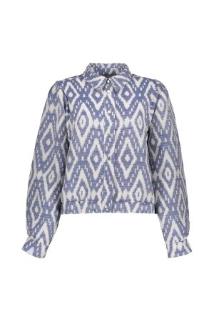 Geisha Geisha bomber 55120-20 Jackets 718 ecru/blue