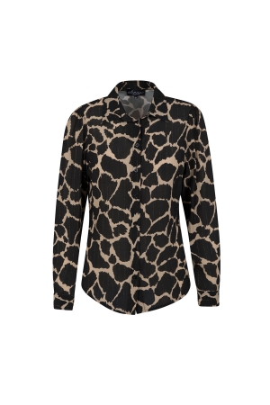 Elvira Casuals Elvira Casuals blouse fenna e5 24-001 Blouse 133 giraffe