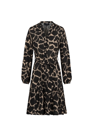 Elvira Casuals Elvira Casuals dress fenna e5 24-002 Jurk 133 giraffe