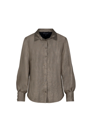 Elvira Casuals Elvira Casuals blouse silke e5 24-031 Blouse 996 champagne