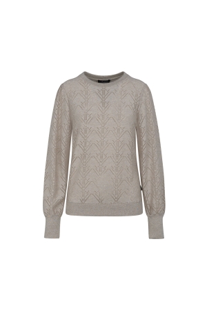 Elvira Casuals Elvira Casuals pullover rosie e5 24-035 Trui 996 champagne
