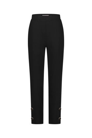 Studio Anneloes Studio Anneloes ivory button trousers 12187 Broek 9000 black
