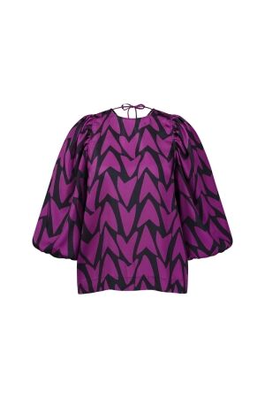 Studio Anneloes Studio Anneloes philou 2way love top 12196 T-shirt Korte mouw 9051 black/magenta