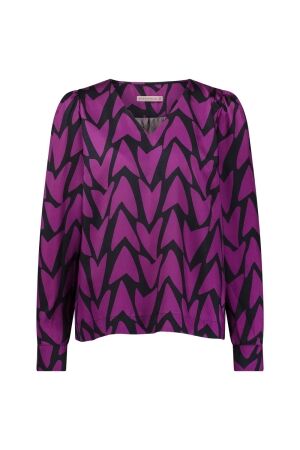 Studio Anneloes Studio Anneloes les satin love blouse 12197 Blouse 9051 black/magenta