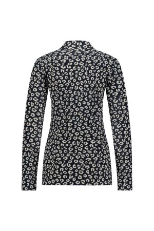 Studio Anneloes Studio Anneloes poppy leopard blind shirt 12230 Blouse 6914 dblue/kit