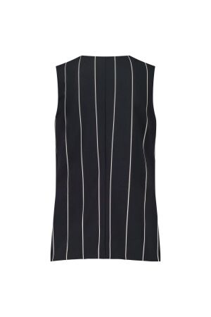 Studio Anneloes Studio Anneloes esmee stripe gilet 12213 Gilets 9014 black/kit