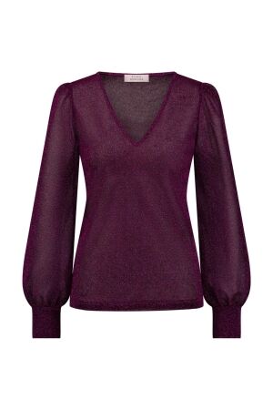 Studio Anneloes Studio Anneloes sophie sparkle top 12247 T-shirt Lange mouw 5100 magenta