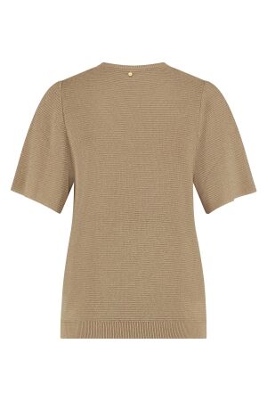 Tramontana Tramontana v-neck lurex jumper y07-15-601 Trui 002000-sand