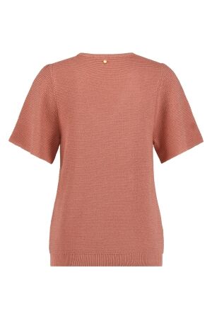 Tramontana Tramontana v-neck lurex jumper y07-15-601 Trui 003625-papaya