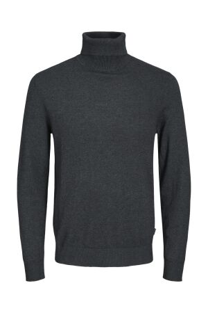 Jack & Jones Jack & Jones jjeemil knit roll neck noos Trui dark grey melange