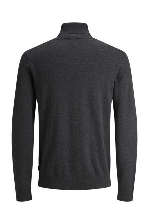 Jack & Jones Jack & Jones jjeemil knit roll neck noos Trui dark grey melange