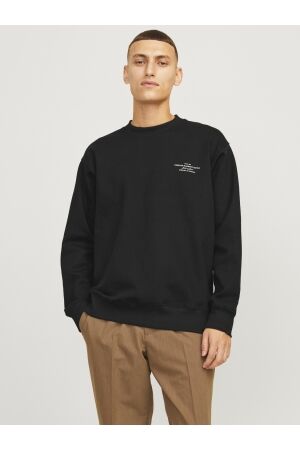 Jack & Jones Jack & Jones jprblachad branding sweat crew neck ln Sweater black
