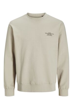 Jack & Jones Jack & Jones jprblachad branding sweat crew neck ln Sweater silver lining