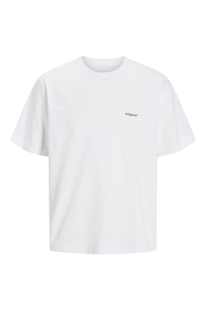 Jack & Jones Jack & Jones jorparos easter sketch tee ss crew n ln Print T-shirts bright white palms