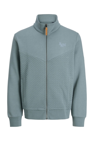 Jack & Jones Jack & Jones jprblufrankie sweat zip high neck Vest stormy sea