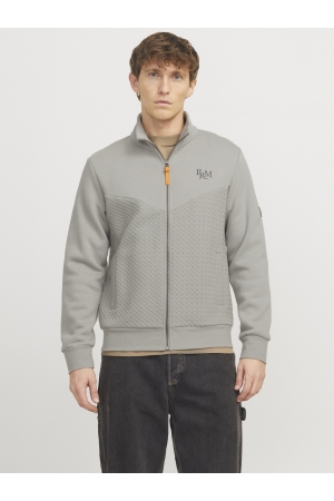 Jack & Jones Jack & Jones jprblufrankie sweat zip high neck Vest ghost gray