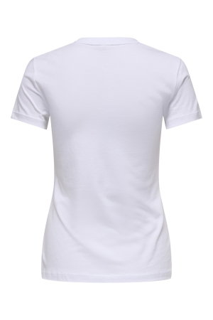 Only Only onlvibe life s/s glasses top box jrs T-shirt Korte mouw bright white icon