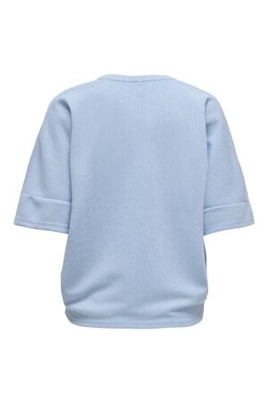 Only Only onlivy s/s glitter v-neck top cs jrs T-shirt Korte mouw soft chambray silver glitter