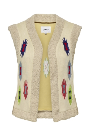 Only Only onlfrida aztec emb. waistcoat cs otw Gilets pumice stone multi colors emb