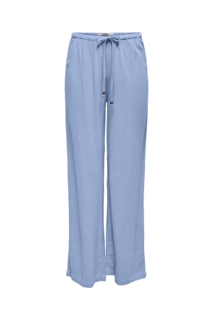 Only Only onlsolvi mw linen bl string pant cc pnt Broek bel air blue