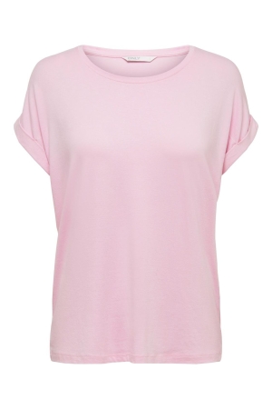 Only Only onlmoster s/s o-neck top noos jrs T-shirt Korte mouw pink lady