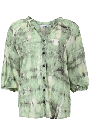 Maicazz Maicazz mango sp25.20.003 Blouse paint aquatic