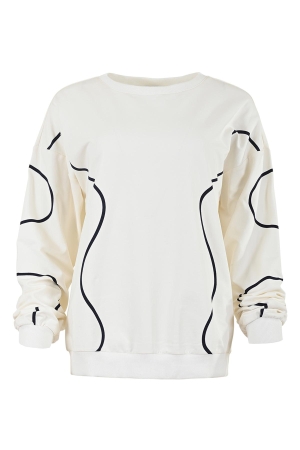 Maicazz Maicazz merra sp25.80.337 Sweater off white-navy