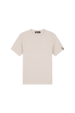 Malelions Malelions signature waffle t-shirt mm2-ss25-33 Print T-shirts 120 beige