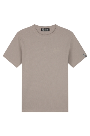 Malelions Malelions signature waffle t-shirt mm2-ss25-33 Print T-shirts 336 taupe