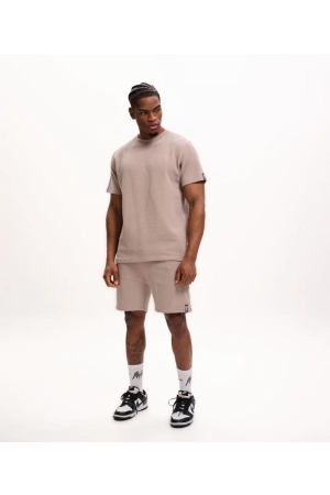 Malelions Malelions signature waffle short mm2-ss25-34 Korte broeken 336 taupe