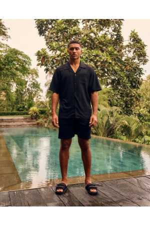 Malelions Malelions seersucker shorts mm3-ss25-21 Korte broeken 900 black