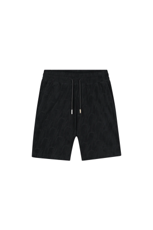 Malelions Malelions monogram towelling shorts mm3-ss25-24 Korte broeken 900 black