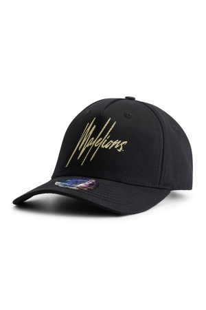 Malelions Malelions striped signature logo cap ma1-ss25-01 Caps 900 black
