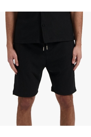 Croyez Homme Croyez Homme ribbed shorts cr1-ss25-29 Korte broeken 900 black