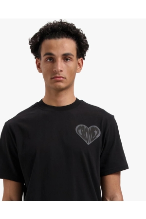 Croyez Homme Croyez Homme puffed heart t-shirt cr1-ss25-39 Print T-shirts 900 black