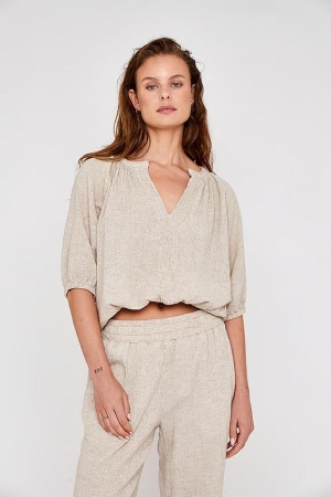 Moscow Moscow 123-05-kathy Blouse 410-1 sand solid