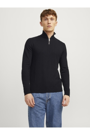 Jack & Jones Jack & Jones jjeemil knit half zip noos Trui black