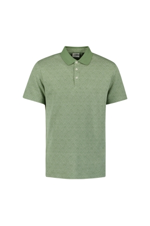 No- Excess No- Excess polo 2 coloured jacquard Poloshirts 050 green
