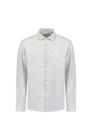 No- Excess No- Excess shirt jersey melange stretch Overhemd 017 chalk