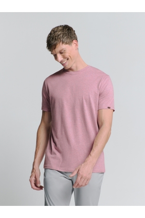 No- Excess No- Excess t-shirt crewneck melange 146 mauve