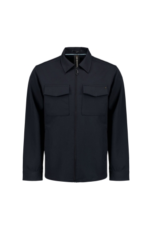 No- Excess No- Excess overshirt full zipper stretch sedoc Overshirt 078 night
