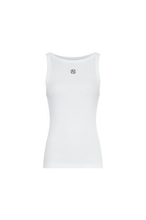 MSCH Copenhagen MSCH Copenhagen mschgubbe rasmia icon sl top Tops en Singlets b white black