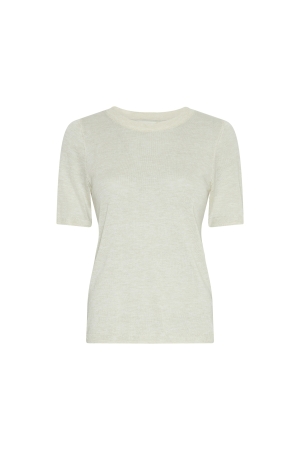 MSCH Copenhagen MSCH Copenhagen mschrini kobra 2 4 pullover Trui korte mouw sand melange