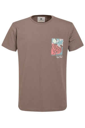 Gabbiano Gabbiano 155916 t-shirts Print T-shirts 5997 desert taupe
