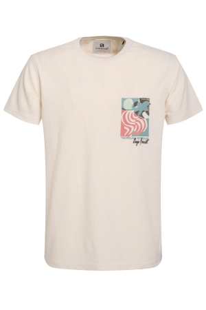 Gabbiano Gabbiano 155916 t-shirts Print T-shirts 1002 sand