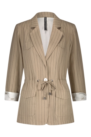 ZIP73 ZIP73 blazer drawstring pinstripe z25/106/04/260 Blazers 260 caramel
