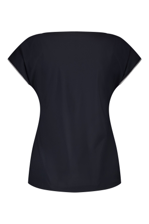 ZIP73 ZIP73 top boatneck z25/118/08/940 T-shirt Korte mouw 940 denim blue